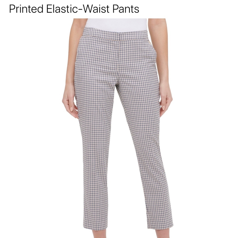 Tommy Hilfiger Printed Elastic-Waist Pants
